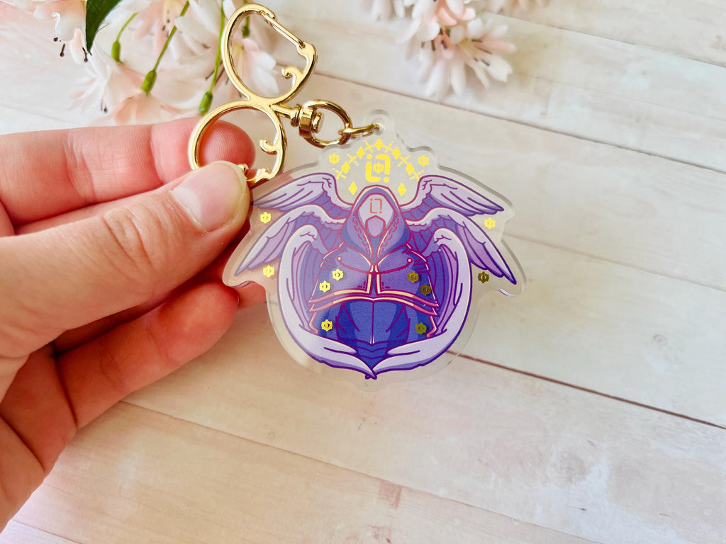 Watcher Gold Foil Double-Sided Acrylic Keychains | Evo SMP, Life Series