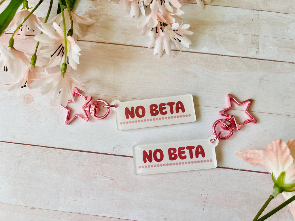 No Beta Ao3 Fanfiction Tags Acrylic Keychain | Archive of Our Own