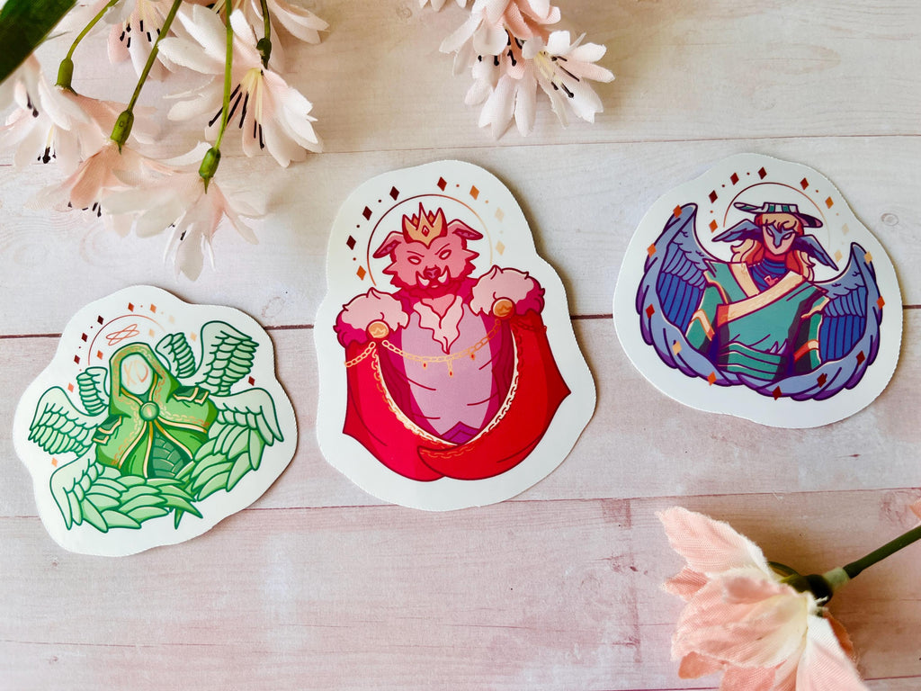 Doomsday Trio Vinyl Stickers | Dream SMP / DSMP