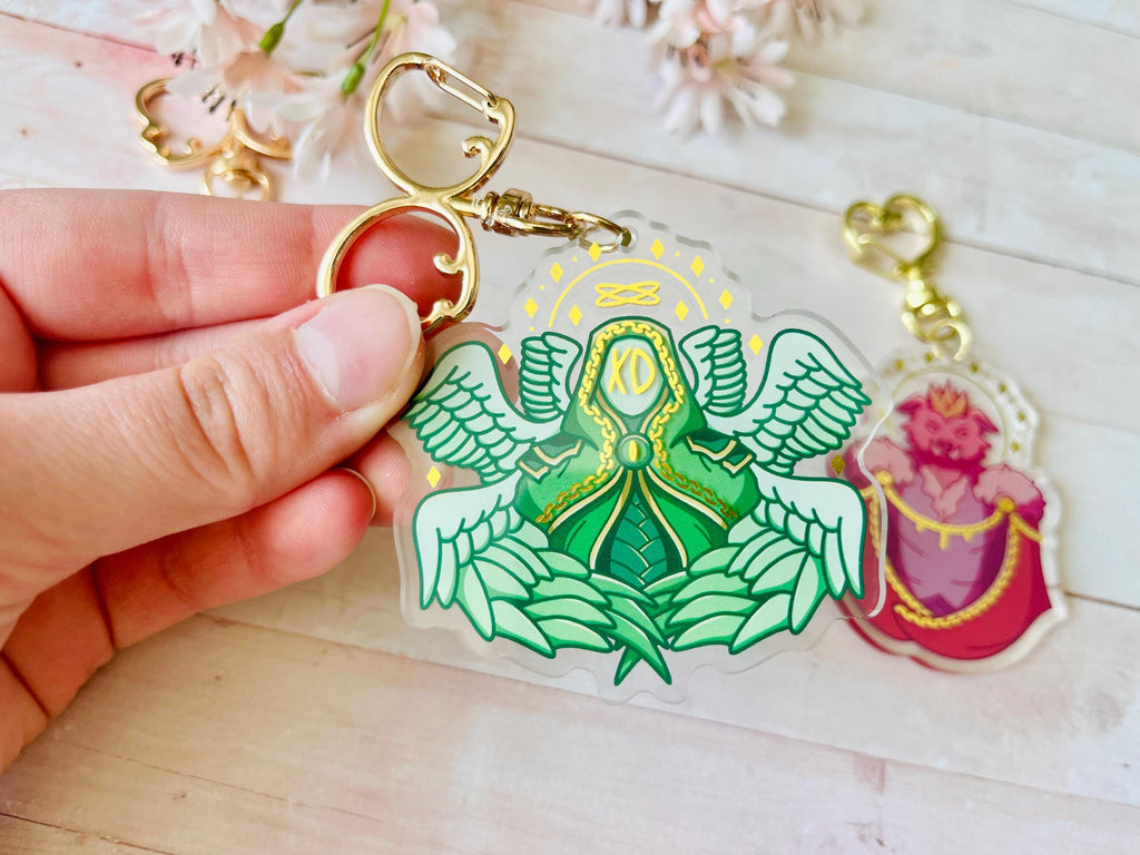 DSMP Doomsday Trio Gold Foil Double-Sided Acrylic Keychains / Charms