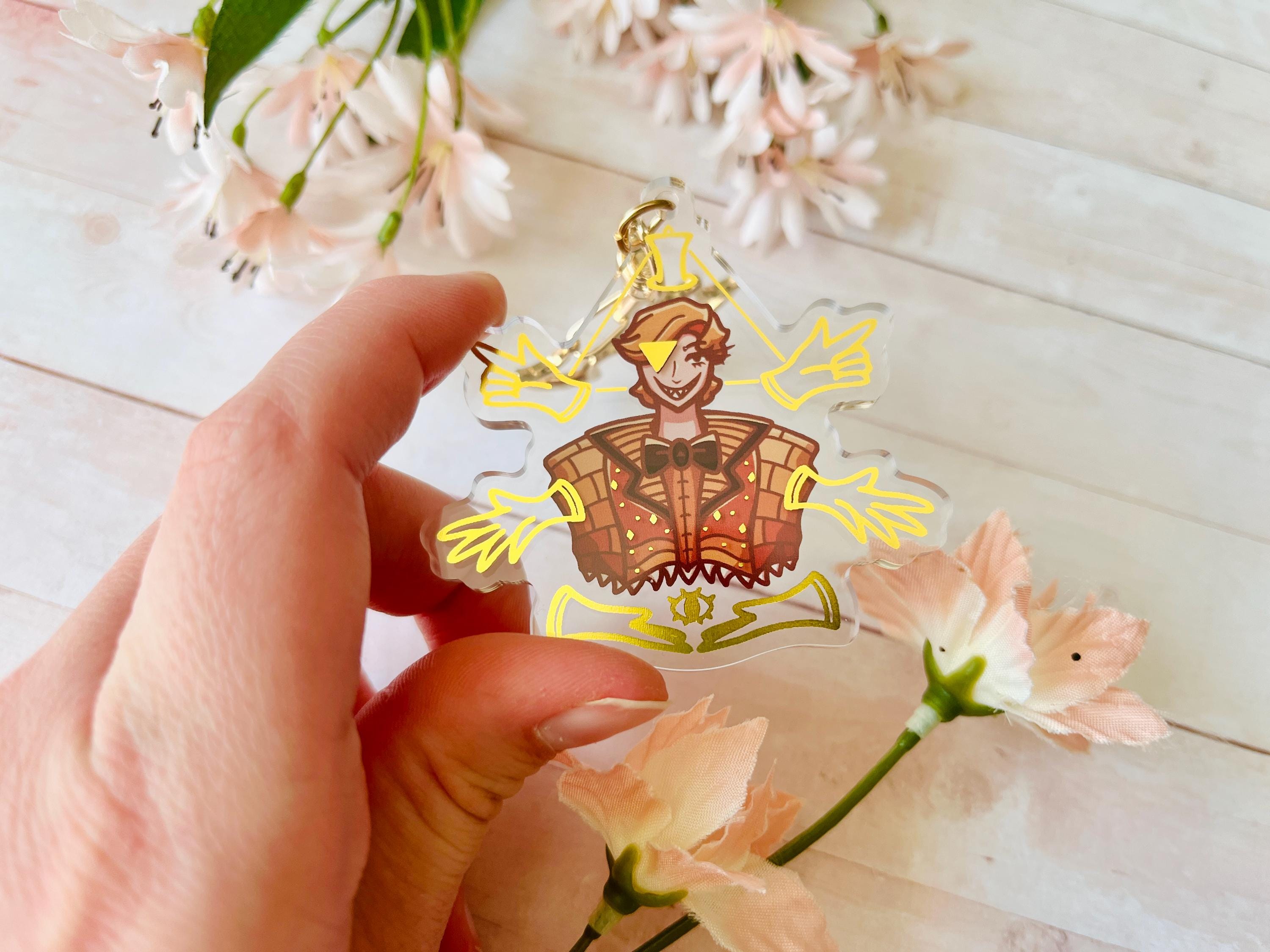 Bill Gold Foil Double-Sided Acrylic Keychains – Winterstar Art