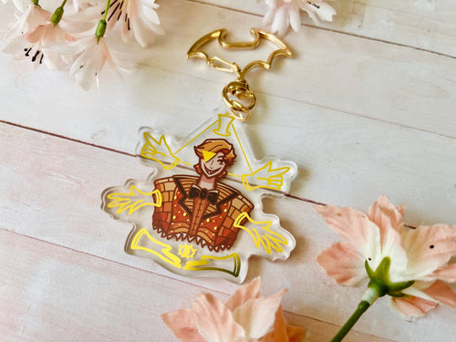 Bill Gold Foil Double-Sided Acrylic Keychains