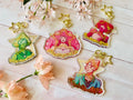 Crystals Gems Foil Double-Sided Acrylic Keychains