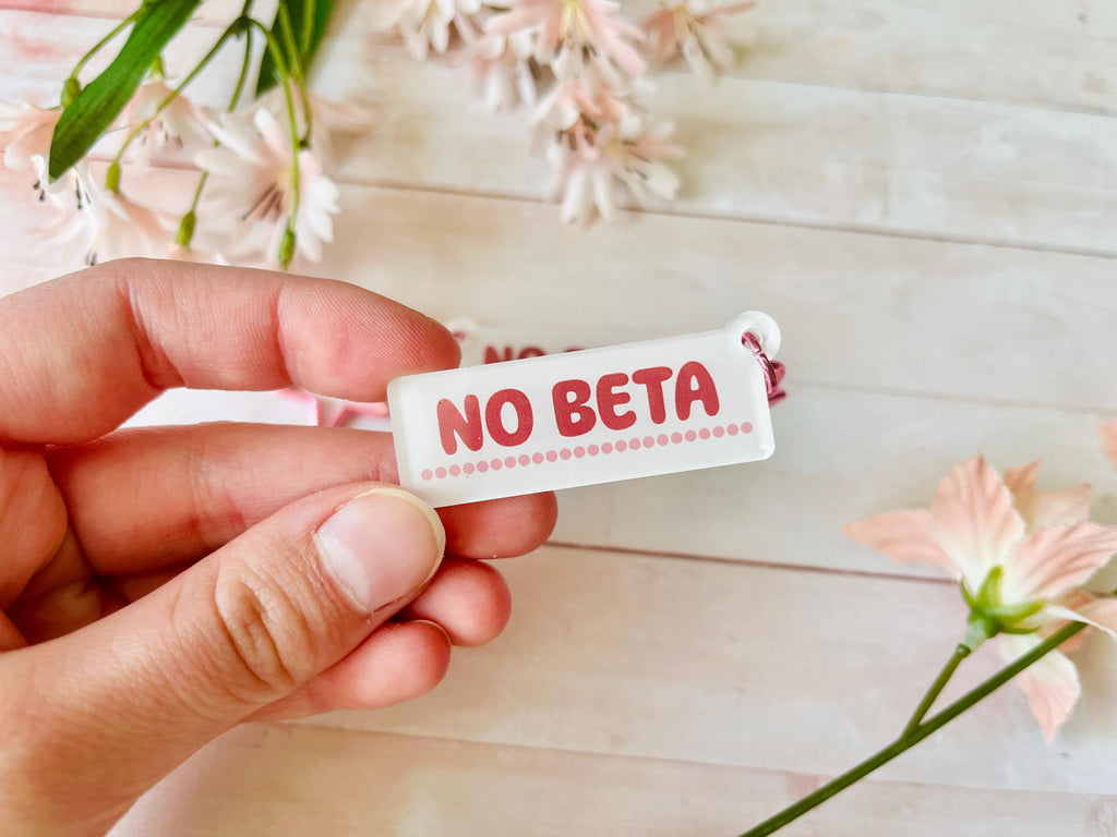No Beta Ao3 Fanfiction Tags Acrylic Keychain | Archive of Our Own