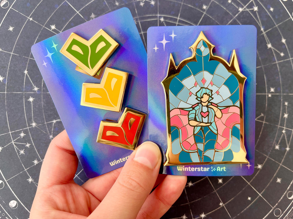 Life Series Winners Enamel Pins