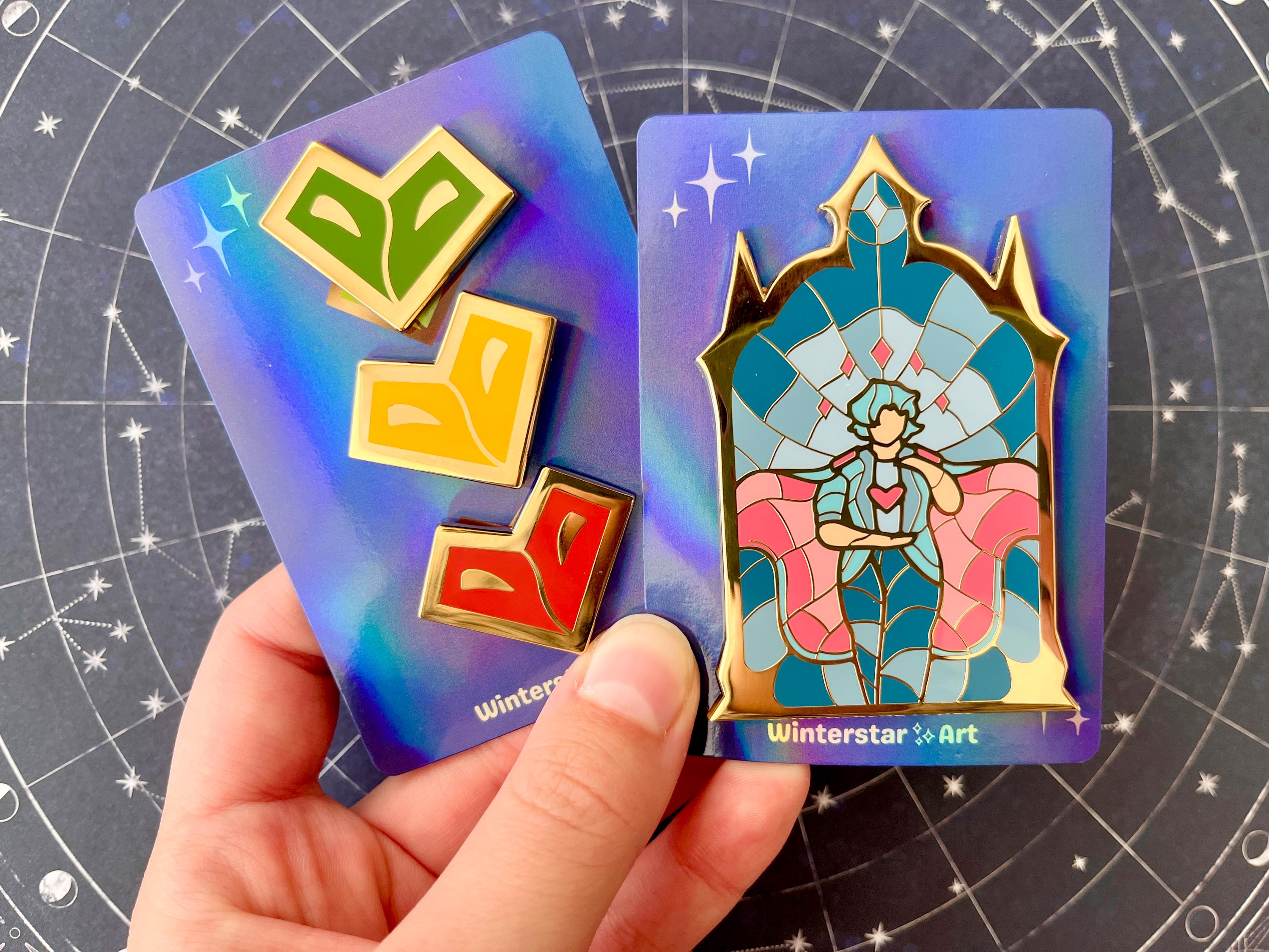 Life Series Winners Enamel Pins