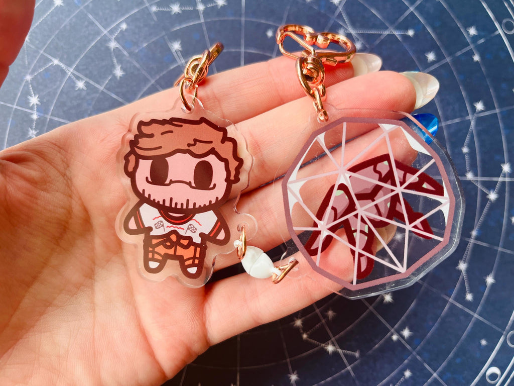 Rocky Grace Magnet Acrylic Keychains