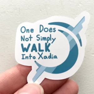 walk into xadia gray vinyl sticker