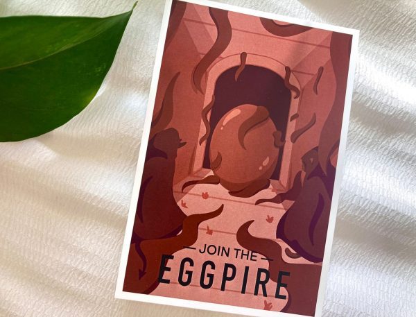 red eggpire art print