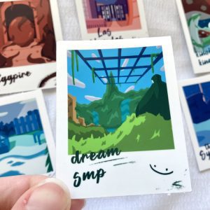 Dream SMP Location Polaroid Vinyl Stickers